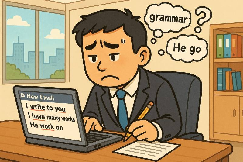 Learn how to avoid these ten most common grammar mistakes when you write your next business email.